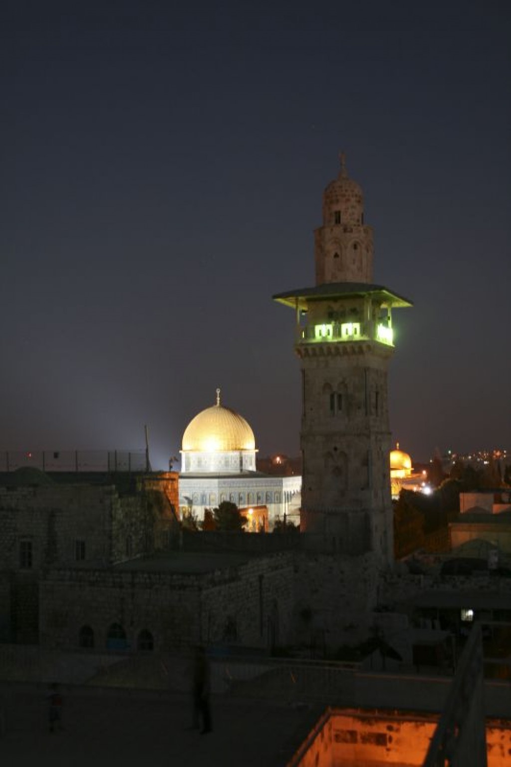 NIght time view of the Dome of the Rock